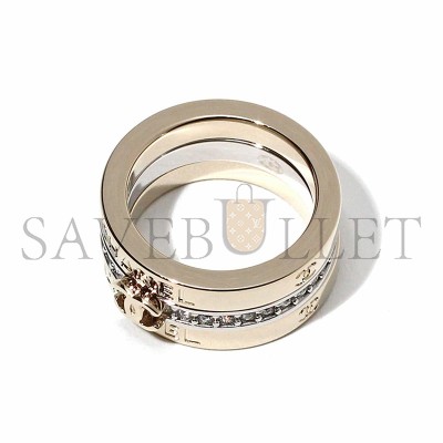 CHANEL THREE-IN-ONE RING, GOLD AND SILVER ABH091 CHANEL THREE-IN-ONE RING, GOLD AND SILVER ABH091